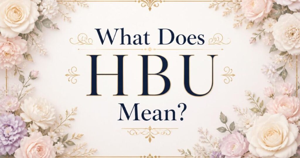 What Does HBU Mean?