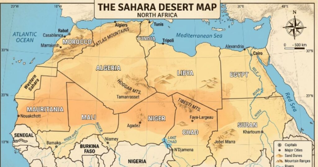 What Is the Sahara Desert Map?