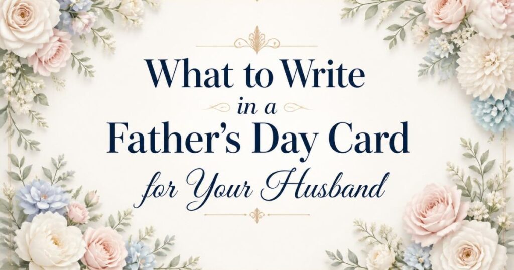 What to Write in a Father's Day Card for Your Husband