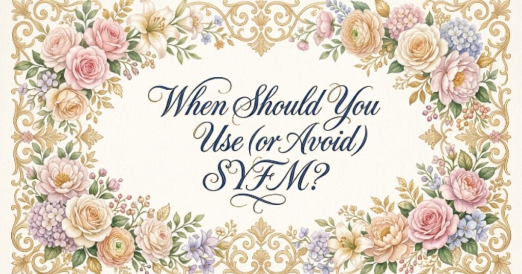 When Should You Use (or Avoid) SYFM?