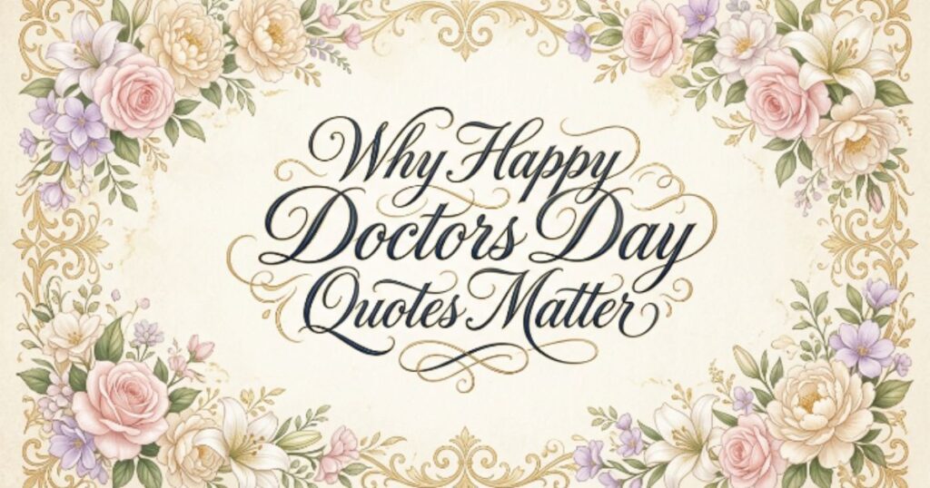 Why Happy Doctors Day Quotes Matter