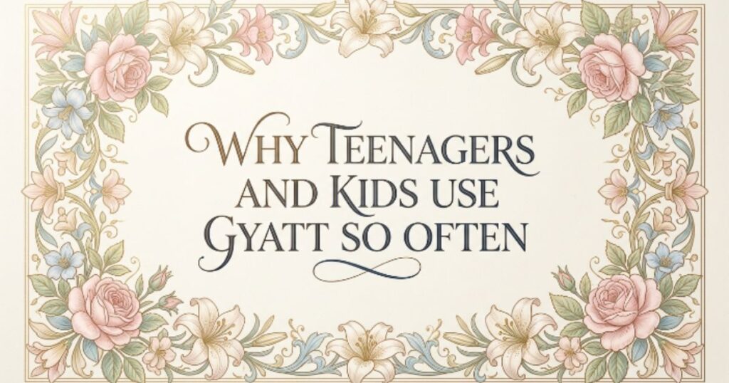 Why Teenagers and Kids Use Gyatt So Often