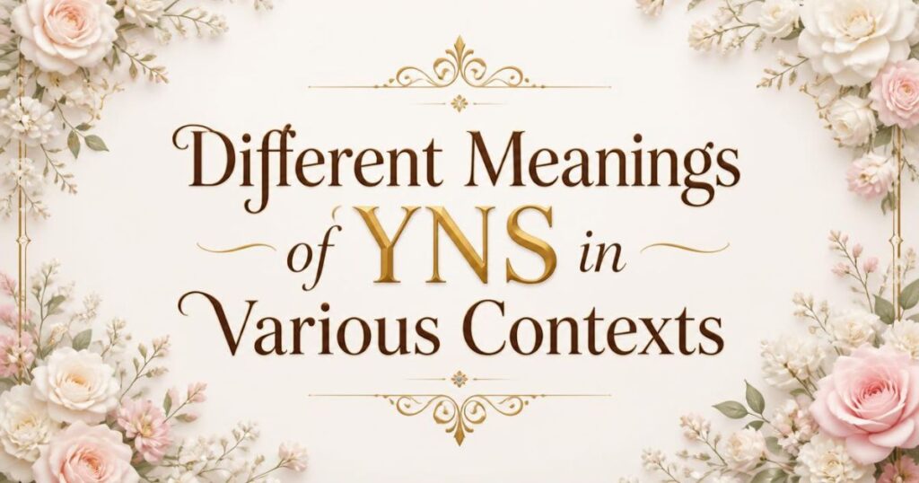Different Meanings of YNS in Various Contexts