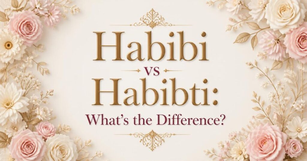 Habibi vs Habibti: What's the Difference?