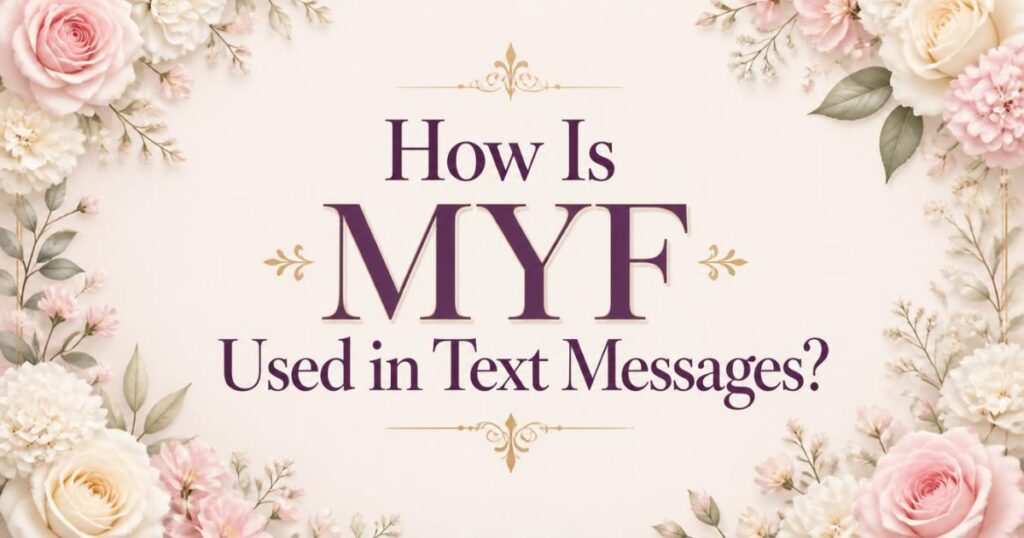 How Is MYF Used in Text Messages?