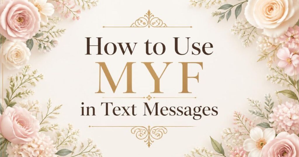 How to Use MYF in Text Messages
