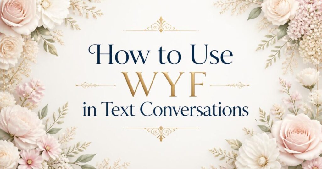 How to Use WYF in Text Conversations