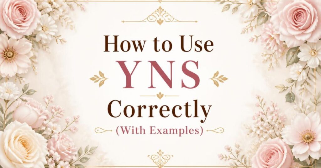 How to Use YNS Correctly (With Examples)