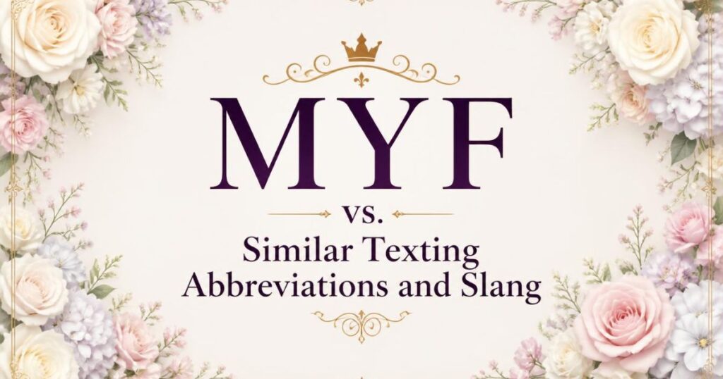 MYF vs. Similar Texting Abbreviations and Slang