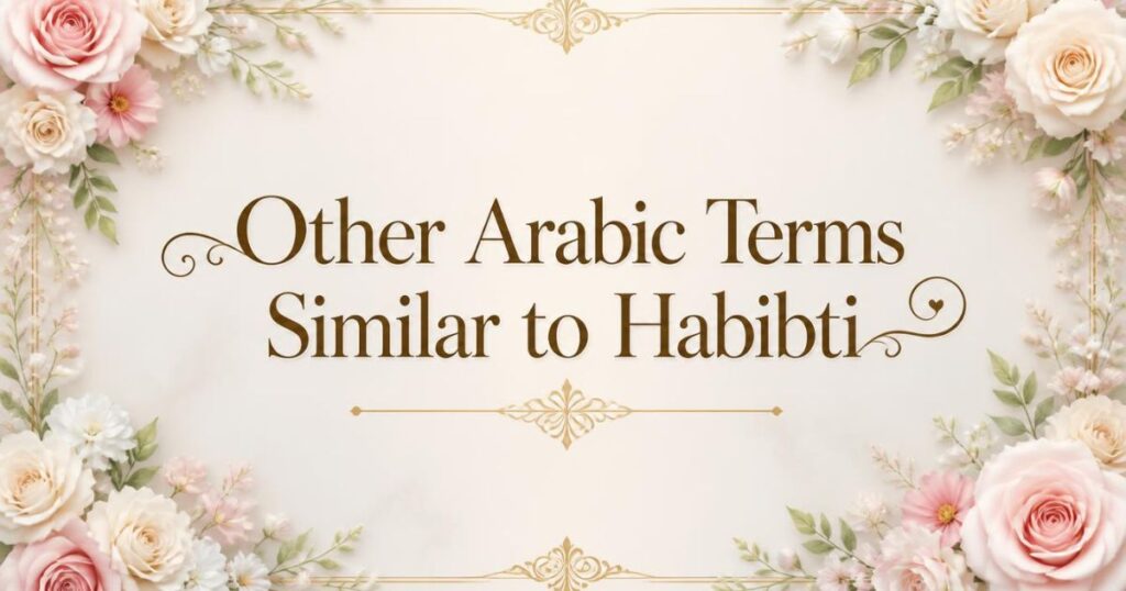 Other Arabic Terms Similar to Habibti