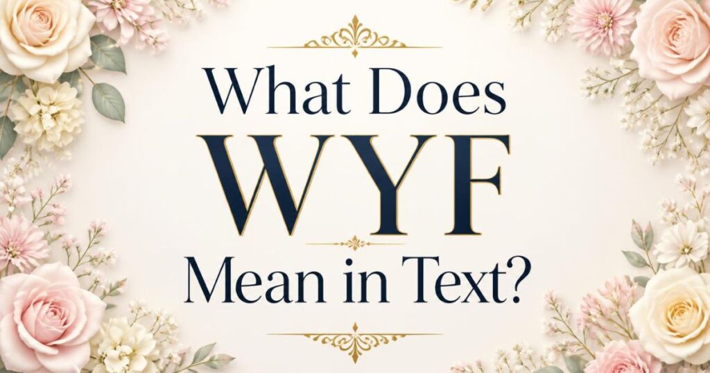 What Does WYF Mean in Text?