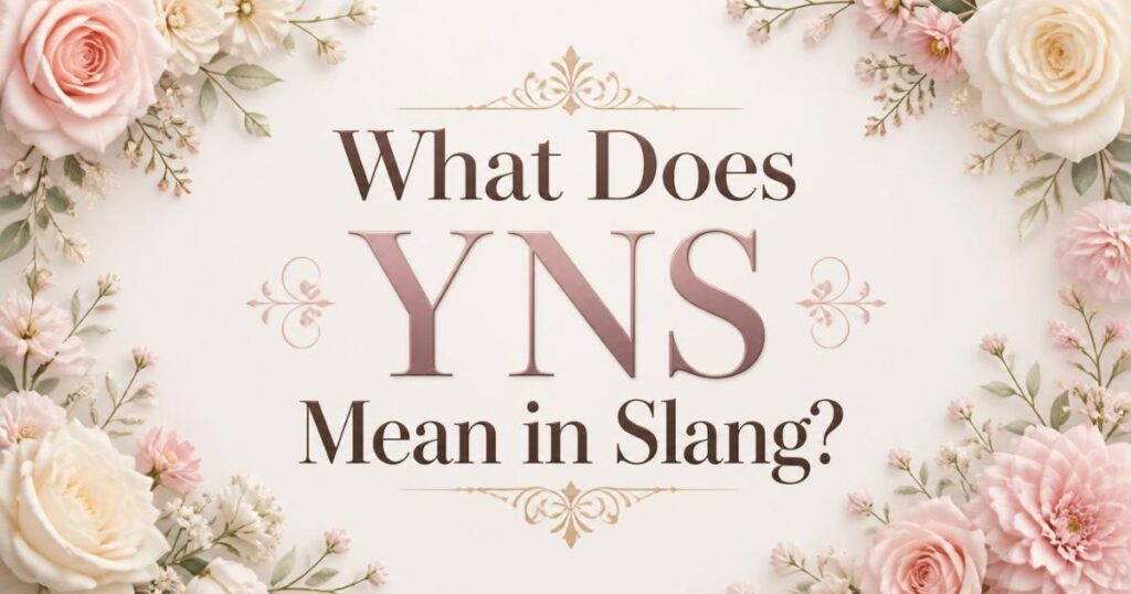 What Does YNS Mean in Slang?