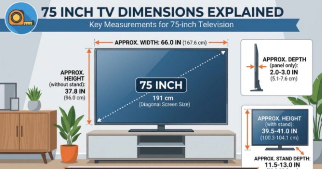 Will a 75-Inch TV Fit on Your TV Stand?