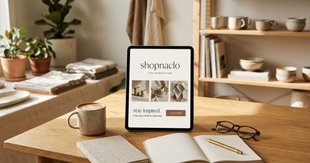 How to Subscribe to Newsletter Shopnaclo