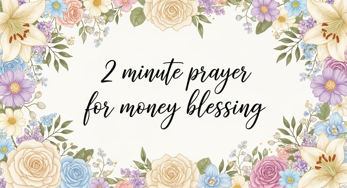 2 minute prayer for money blessing
