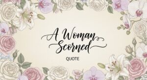 a woman scorned quote