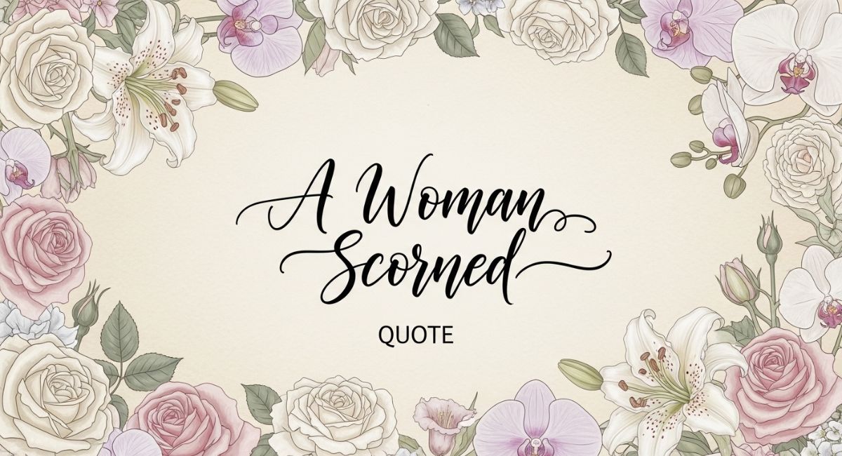 a woman scorned quote