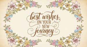 best wishes on your new journey