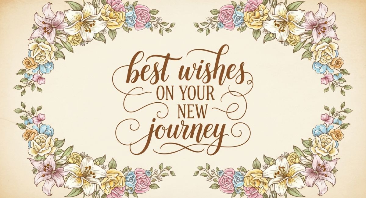 best wishes on your new journey