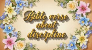 bible verse about discipline