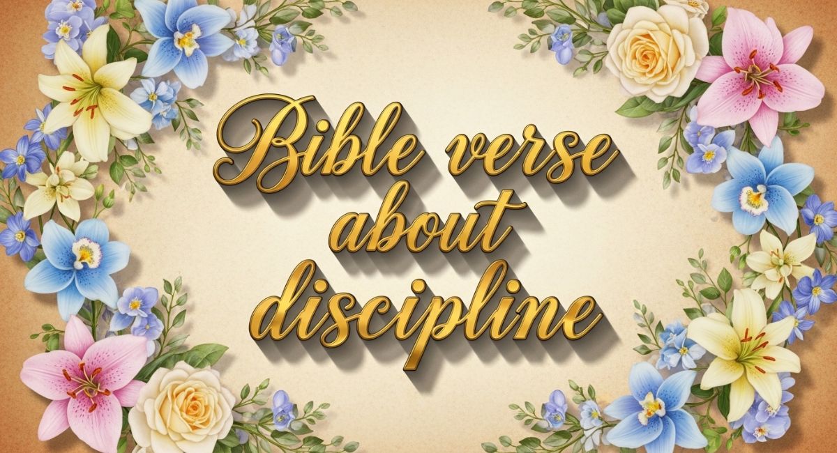 bible verse about discipline