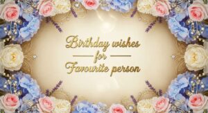birthday wishes for favourite person