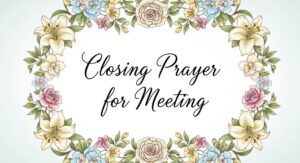 closing prayer for meeting