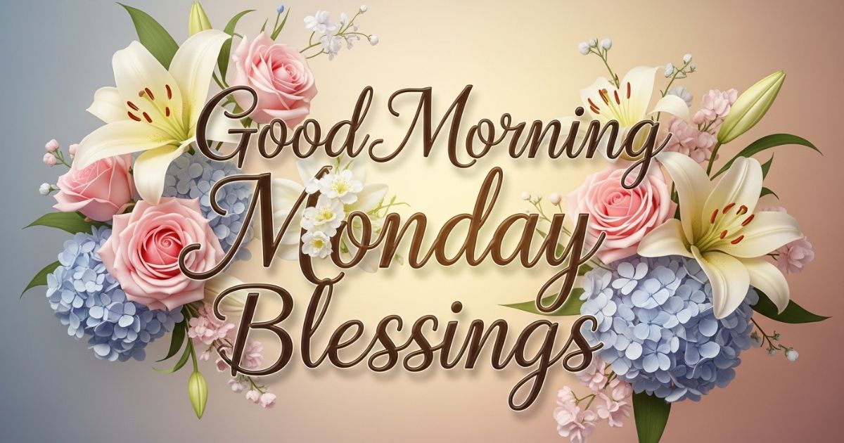 good morning monday blessings