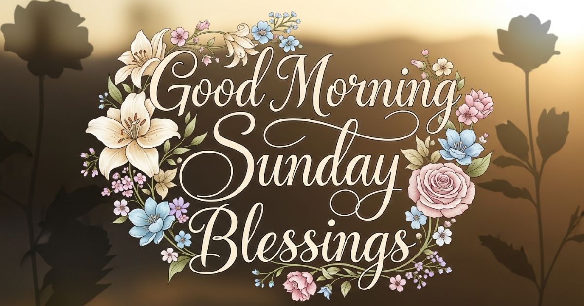 good morning sunday blessings