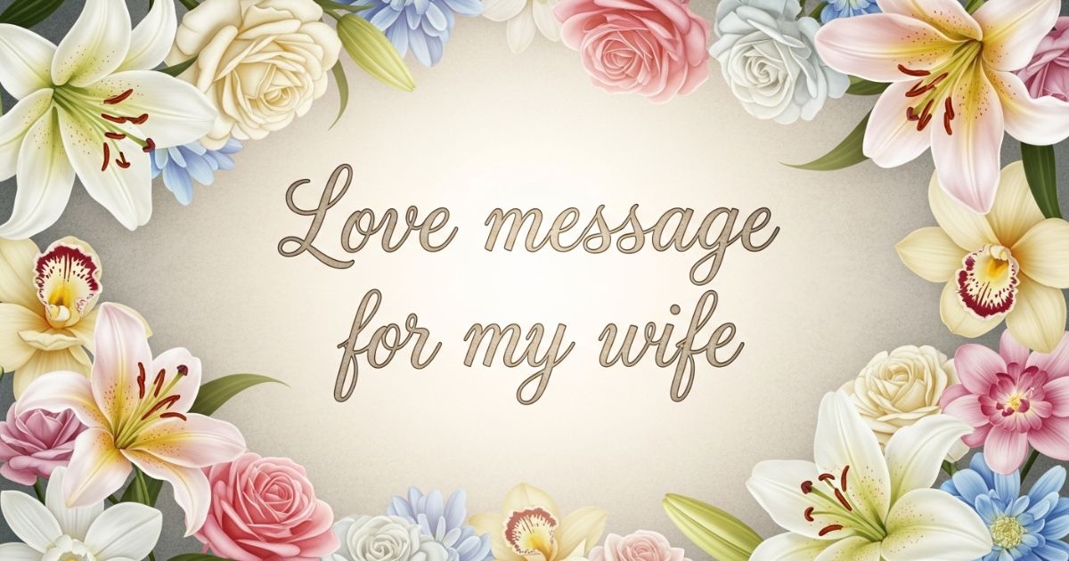 love message for my wife