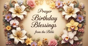 prayer birthday blessings from the bible