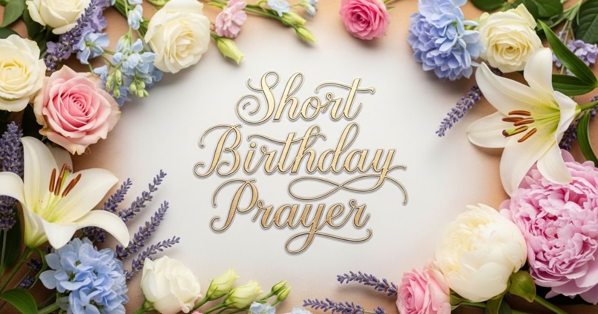 short birthday prayer 