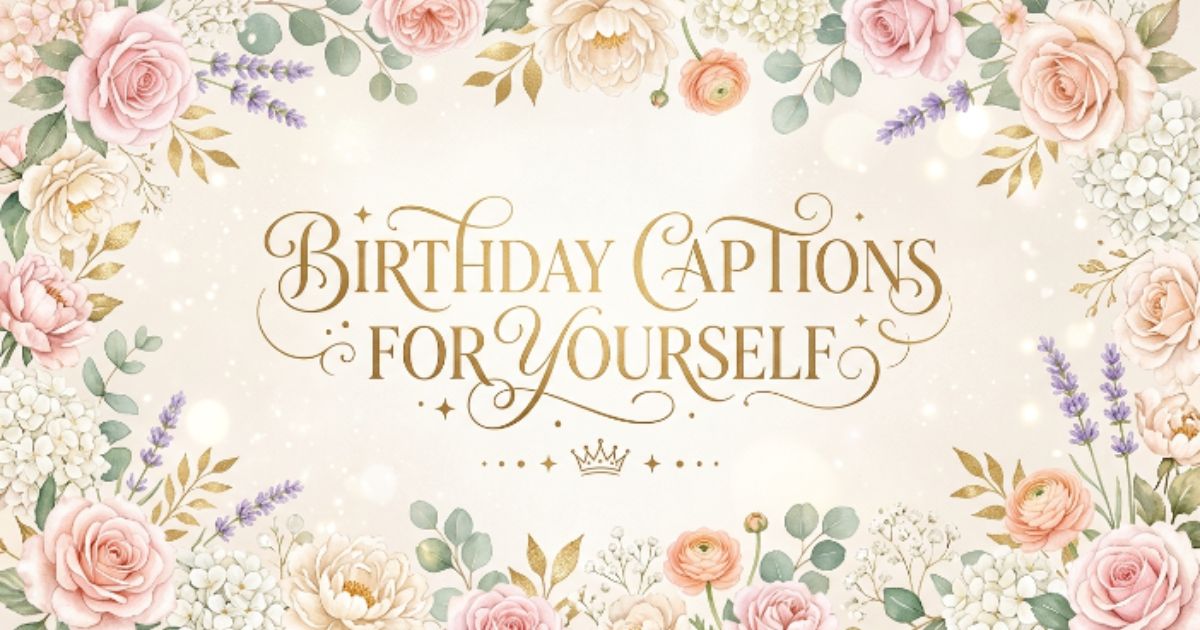 birthday captions for yourself