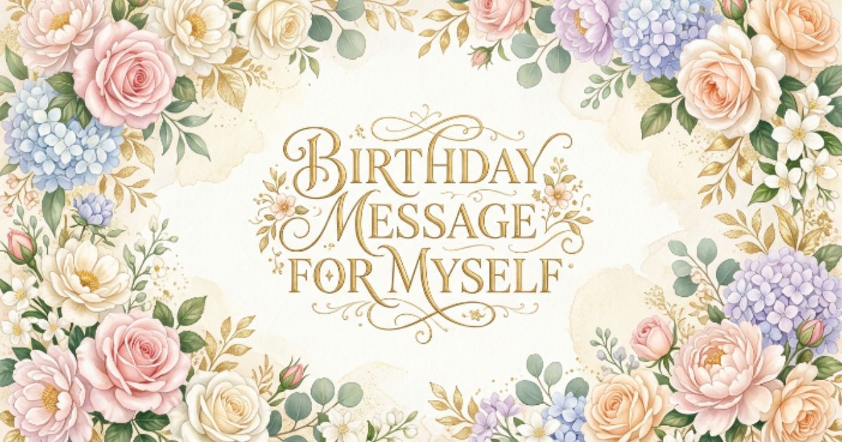 birthday message for myself