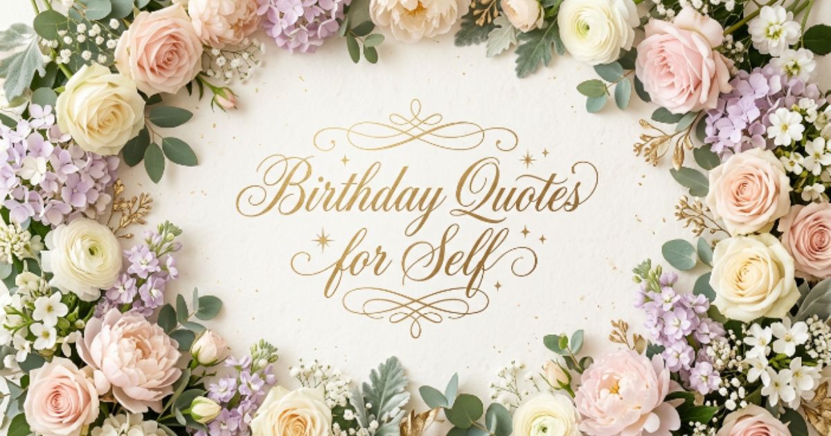 birthday quotes for self