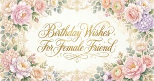 birthday wishes for female friend