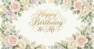 happy birthday to me