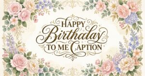 happy birthday to me caption