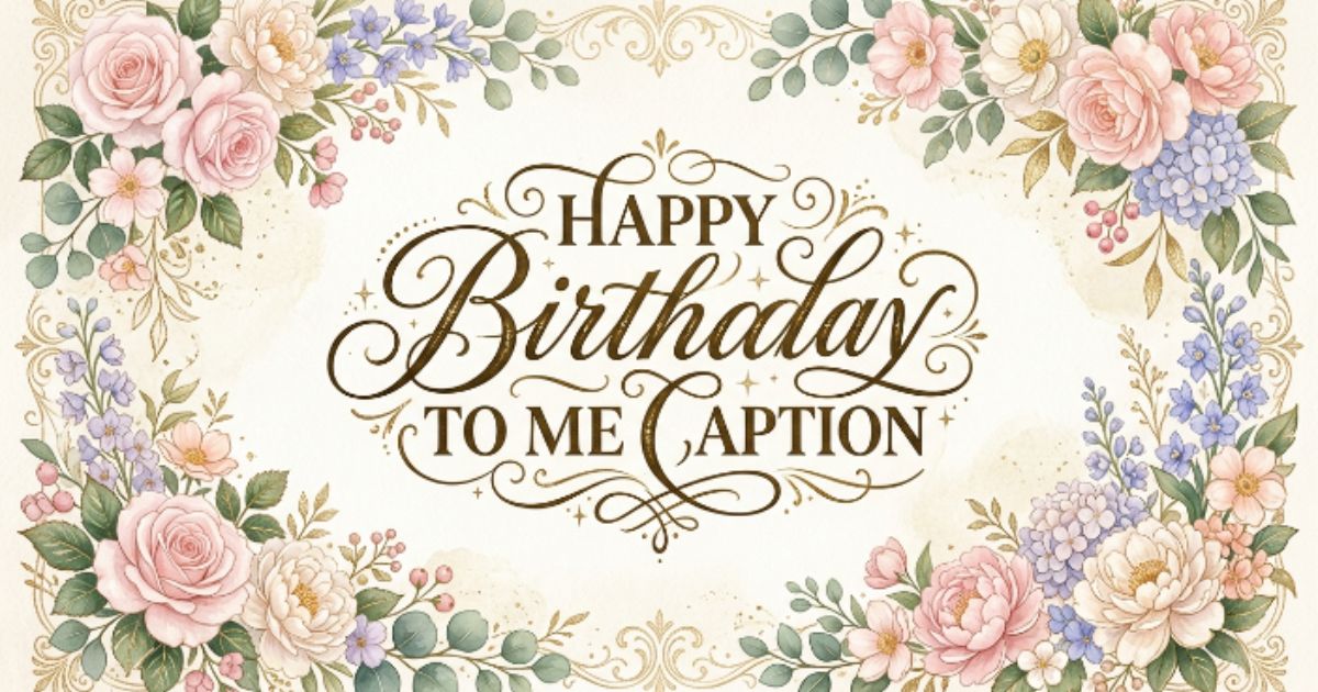 happy birthday to me caption