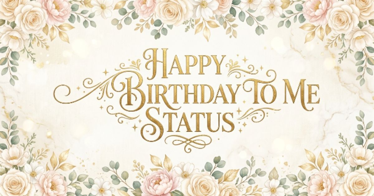 happy birthday to me status