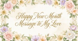 happy new month message to my love