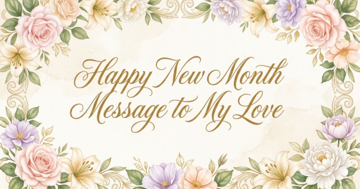 happy new month message to my love