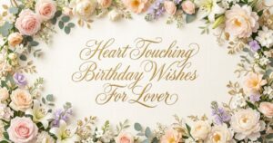 heart touching birthday wishes for lover