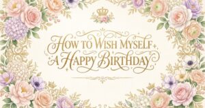 how to wish myself a happy birthday