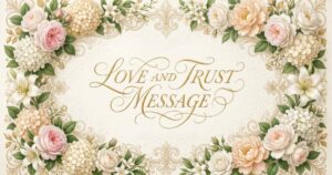 love and trust message