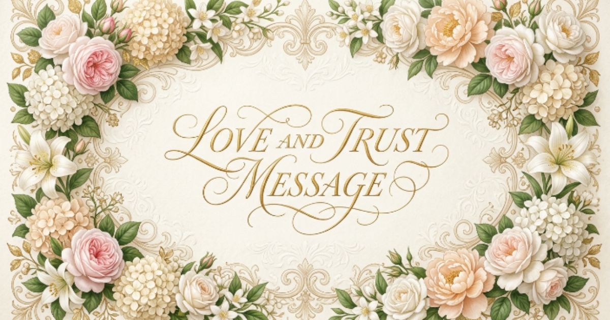 love and trust message