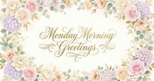 monday morning greetings