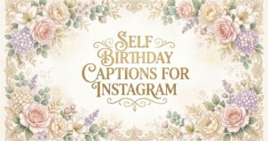 self birthday captions for instagram