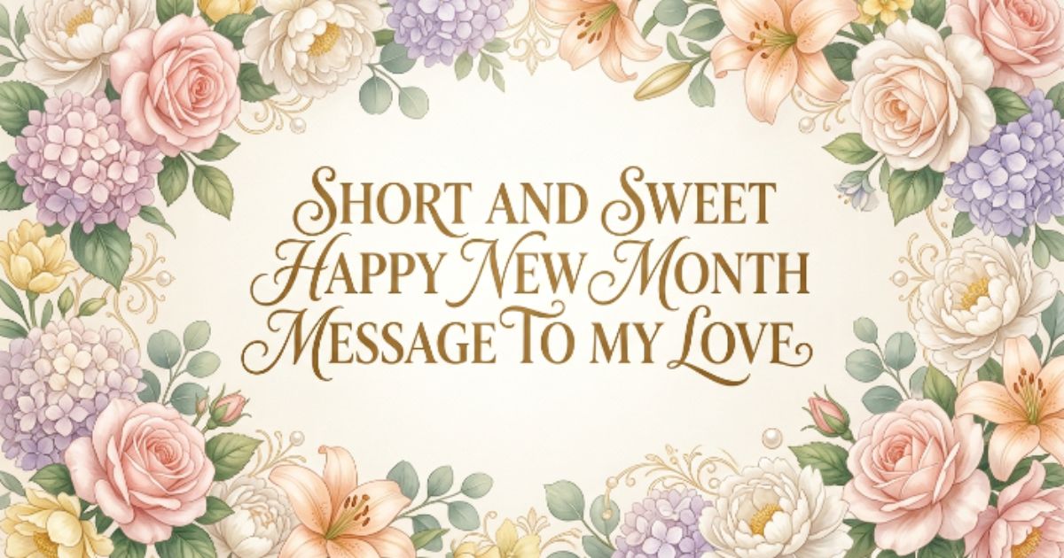 Happy New Month Message to My Love: Romantic Wishes, Blessings, and ...