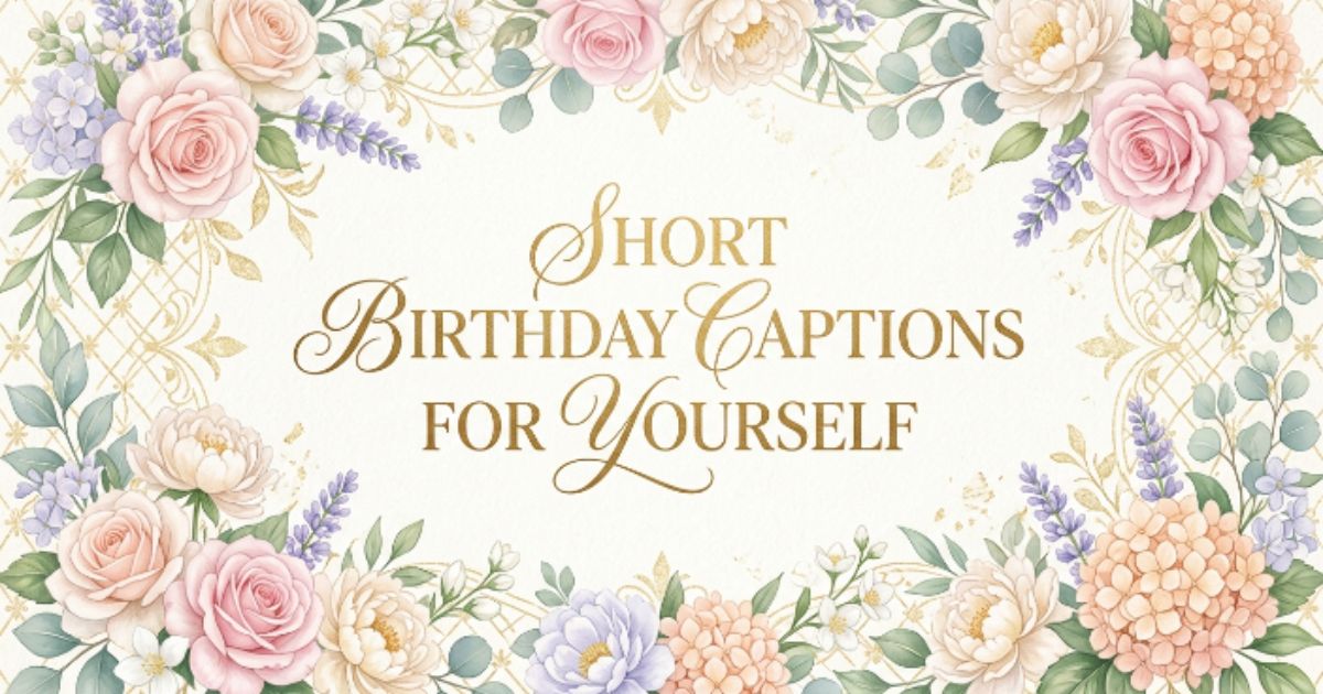 short birthday captions for yourself